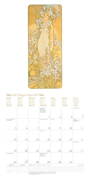 Mucha 2025 - Wand-Kalender - Broschüren-Kalender - 30x30 -30x60 geöffnet - Kunst-Kalender - Abbildung 5