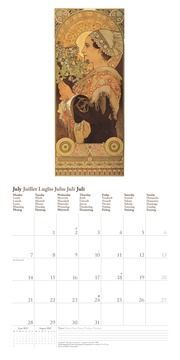 Mucha 2025 - Wand-Kalender - Broschüren-Kalender - 30x30 -30x60 geöffnet - Kunst-Kalender - Abbildung 7