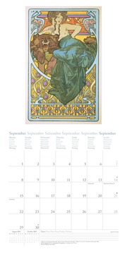 Mucha 2025 - Wand-Kalender - Broschüren-Kalender - 30x30 -30x60 geöffnet - Kunst-Kalender - Abbildung 9