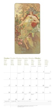 Mucha 2025 - Wand-Kalender - Broschüren-Kalender - 30x30 -30x60 geöffnet - Kunst-Kalender - Abbildung 10