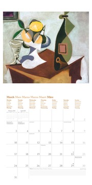 Picasso 2025 - Wand-Kalender - Broschüren-Kalender - 30x30 - 30x60 geöffnet - Kunst-Kalender - Abbildung 3