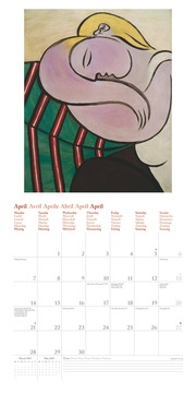 Picasso 2025 - Wand-Kalender - Broschüren-Kalender - 30x30 - 30x60 geöffnet - Kunst-Kalender - Abbildung 4
