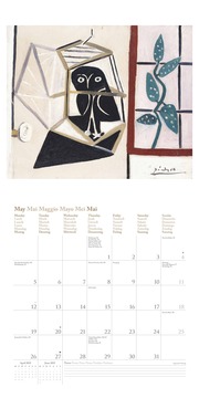 Picasso 2025 - Wand-Kalender - Broschüren-Kalender - 30x30 - 30x60 geöffnet - Kunst-Kalender - Abbildung 5