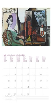 Picasso 2025 - Wand-Kalender - Broschüren-Kalender - 30x30 - 30x60 geöffnet - Kunst-Kalender - Abbildung 7