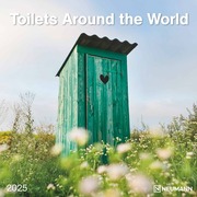 Toilets Around the World 2025 - Wand-Kalender - Broschüren-Kalender - 30x30 - 30x60 geöffnet - Toiletten-Kalender