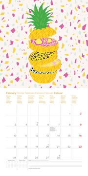 Sweet & Wild 2025 - Wand-Kalender - Broschüren-Kalender - 30x30 - 30x60 geöffnet - Design - Illustrationen - Illustrationen 2