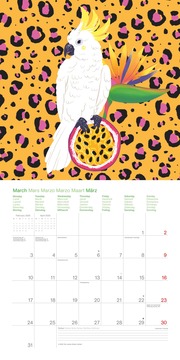Sweet & Wild 2025 - Wand-Kalender - Broschüren-Kalender - 30x30 - 30x60 geöffnet - Design - Illustrationen - Illustrationen 3