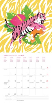Sweet & Wild 2025 - Wand-Kalender - Broschüren-Kalender - 30x30 - 30x60 geöffnet - Design - Illustrationen - Illustrationen 4
