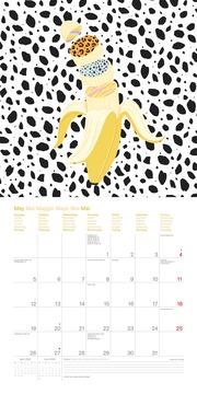 Sweet & Wild 2025 - Wand-Kalender - Broschüren-Kalender - 30x30 - 30x60 geöffnet - Design - Illustrationen - Illustrationen 5