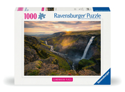 Ravensburger Puzzle Scandinavian Places 12000110 - Haifoss auf Island - 1000 Teile Puzzle für Erwachsene und Kinder ab 14 Jahren