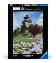 Ravensburger Puzzle 12000611 - Uhrturm in Graz - 1000 Teile Puzzle für Erwachsene und Kinder ab 14 Jahren
