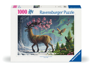 Ravensburger Puzzle 12000616 Der Hirsch als Frühlingsbote - 1000 Teile Puzzle für Erwachsene und Kinder ab 14 Jahren