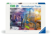 Ravensburger Puzzle 12000698 - New York im Winter und Sommer - 1500 Teile Puzzle für Erwachsene und Kinder ab 14 Jahren, Puzzle mit Stadt-Motiv
