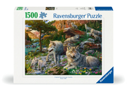 Ravensburger Puzzle 12000719 - Wolfsrudel im Frühlingserwachen - 1500 Teile Puzzle für Erwachsene und Kinder ab 14 Jahren