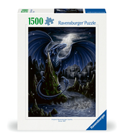 Ravensburger Puzzle 12000731 - Der Schwarzblaue Drache - 1500 Teile Puzzle für Erwachsene und Kinder ab 14 Jahren - Fantasy-Puzzle
