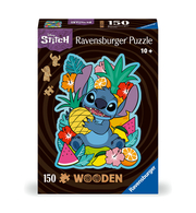 Ravensburger WOODEN Puzzle 12000758 - Disney Stitch - 150 Teile Kontur-Holzpuzzle mit stabilen, individuellen Puzzleteilen und 15 kleinen Holzfiguren = Whimsies, für Erwachsene und Kinder ab 10 Jahren