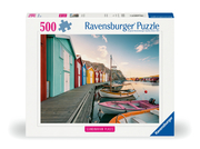 Ravensburger Puzzle 12000847, Scandinavian Places - Bootshäuser in Smögen, Schweden - 500 Teile Puzzle für Erwachsene und Kinder ab 12 Jahren