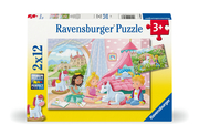 Ravensburger Kinderpuzzle - 12000858 Zauberhafte Freundschaft - 2x12 Teile Puzzle für Kinder ab 3 Jahren