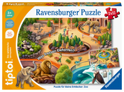 Ravensburger tiptoi Puzzle 00138 Puzzle für kleine Entdecker: Zoo, Kinderpuzzle