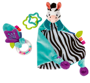 Ravensburger 4858 play+ Fühlen, rasseln, spielen (Geschenk-Set: Zebra), Schmusetuch, Geschenk zur Geburt, Taufe, Baby Shower, Stimulation der Sinne, fördert die Feinmotorik, für Babys ab 0 Monaten