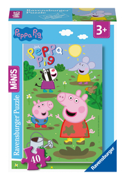 Ravensburger Minis 05614 - Peppa Pig - 40 Teile Puzzle für Kinder ab 3 Jahren