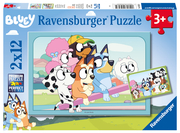 Ravensburger Kinderpuzzle 05693 - Spaß mit Bluey - 2x12 Teile Bluey Puzzle für Kinder ab 3 Jahren