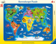Weltkarte mit Tieren - Cover