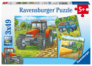 Ravensburger Kinderpuzzle - 09388 Grosse Landmaschinen - Puzzle für Kinder ab 5
