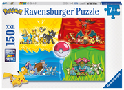 Ravensburger Kinderpuzzle 10035 - Pokémon Typen - 150 Teile XXL Pokémon Puzzle für Kinder ab 7 Jahren