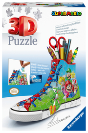 Ravensburger 3D Puzzle 11267 - Sneaker Super Mario - praktischer Stiftehalter - Schreibtisch Organizer für große und kleine Fans des italienischen Klempners - ab 8 Jahren - Cover