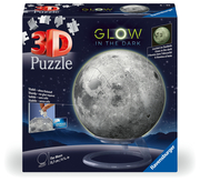 Ravensburger 3D Puzzle 11586 - Puzzle-Ball 'Der Mond' - leuchtet im Dunkeln - dekorativer Glow-in-the-Dark Puzzleball aus 3D Puzzleteilen - ideales Geschenk für Erwachsene und Kinder ab 6 Jahren