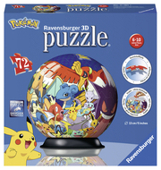 Ravensburger 3D Puzzle 11785 - Puzzle-Ball Pokémon - Puzzleball aus dreidimensionalen Puzzleteilen - für große und kleine Pokémon Fans ab 6 Jahren - Cover
