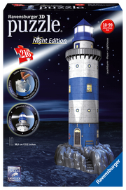 Night Edition 3D - Leuchtturm bei Nacht