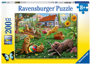 Ravensburger Kinderpuzzle - 12828 Entdecker auf vier Pfoten - Katzen und Hunde-Puzzle für Kinder ab 8 Jahren, mit 200 Teilen im XXL-Format - Cover