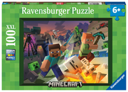 Ravensburger Kinderpuzzle 13333 - Monster Minecraft - 100 Teile XXL Minecraft Puzzle für Kinder ab 6 Jahren