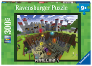 Ravensburger Kinderpuzzle 13334 - Minecraft Cutaway - 300 Teile XXL Minecraft Puzzle für Kinder ab 9 Jahren
