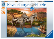 Ravensburger Puzzle 17376 Zebras am Wasserloch - 500 Teile Puzzle für Erwachsene und Kinder ab 12 Jahren