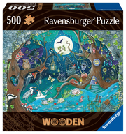 Ravensburger Puzzle 17516 - Fantasy Forest - 500 Teile Holzpuzzle für Kinder und Erwachsene ab 14 Jahren, mit besonderen Puzzleformen und kleinen Holzfiguren (= Whimsies)