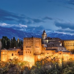 Die Alhambra im Dämmerlicht - Abbildung 1