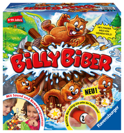 Ravensburger 22246 - Billy Biber - Geschicklichkeitsspiel für ruhige Hände - Spiel für Kinder ab 4 Jahren, Familienspiel für 1-4 Spieler - magische Zauberfolie