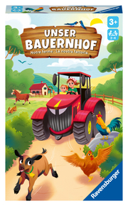 Ravensburger 22408 - Unser Bauernhof, Brettspiel für Kinder ab 3 Jahren, Würfel- und Sammelspiel für 2-4 Spieler
