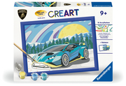 Ravensburger CreArt - Malen nach Zahlen 23959 - Blauer Lamborghini - Kinder ab 9 Jahren