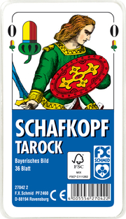 Ravensburger 27042 - Schafkopf/Tarock, Bayrisches Bild, 36 Karten in Klarsicht-Box