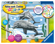 Malen nach Zahlen: Freundliche Delfine