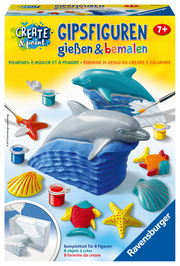 Gipsfiguren gießen & bemalen: Delfin
