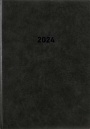 Buchkalender schwarz 2024