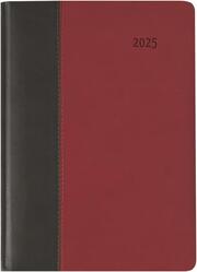 Buchkalender Premium Fire schwarz-rot 2025 - Büro-Kalender A5 - Cheftimer - 1 Tag 1 Seite - 416 Seiten - Tucson-Einband - Zettler