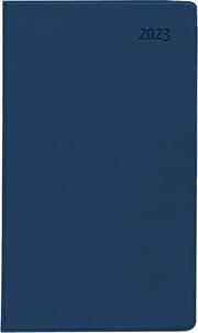 Taschenplaner Leporello PVC blau 2023