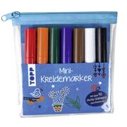 Mini-Kreidemarker Set mit dunklen Farben (blau)