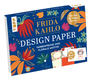 Design Paper Frida Kahlo A5. Mit Falz für Klappkarten